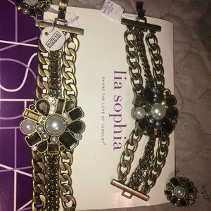 New Lia Sophia bracelet and ring set